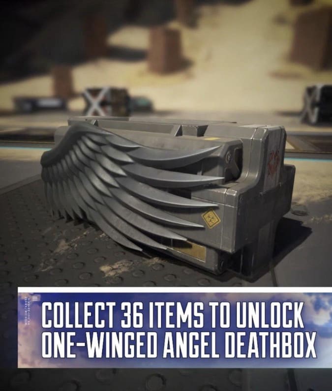 Players can earn a One-Winged Angel Deathbox for obtaining all 36 limited-time cosmetics in the Apex Legends x Final Fantasy 7 crossover event.